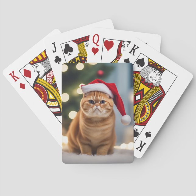 Exotic Kurzweihnachtsfest Spielkarten (Rückseite)