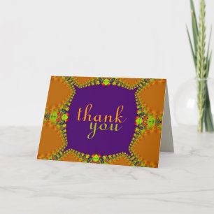 Exotic Lace Thank You Gracias Danke Danke Card