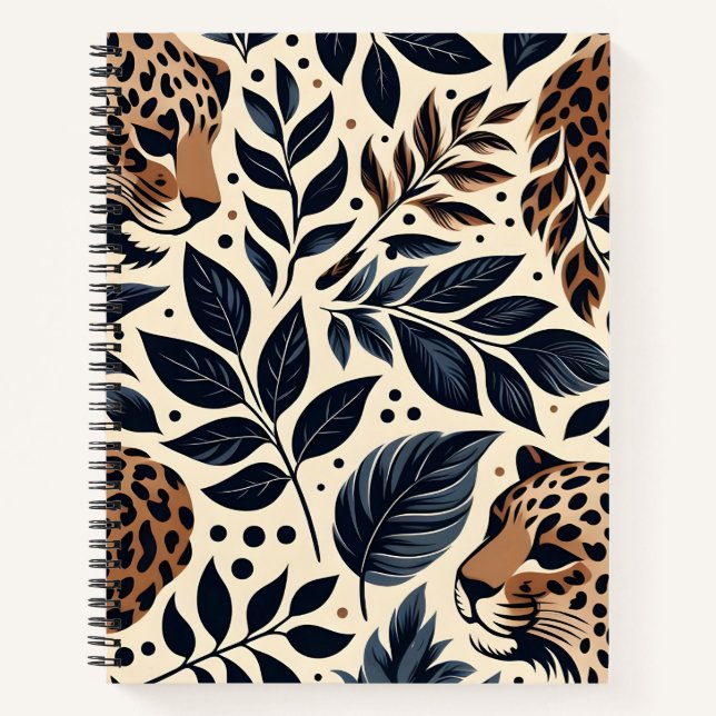 Exotic Leopard-MusterNotebook Notizbuch (Vorderseite)