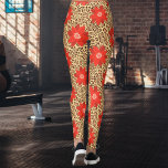 Exotic Luxus Leopard mit roter Blume Print Leggings<br><div class="desc">Luxuriöse Leopardendrucke Leggings sind eine kühne und modische Wahl mit einer lebhaften roten Blume und einem aufwändigen Leopardenmuster. Die einmalige Kombination aus der markanten roten Blume und dem klassischen Leopardendruck schafft eine faszinierende Verbindung moderner und animalistischer Ästhetik. Diese Leggings sind vielseitig und eignen sich sowohl für lässige als auch für...</div>