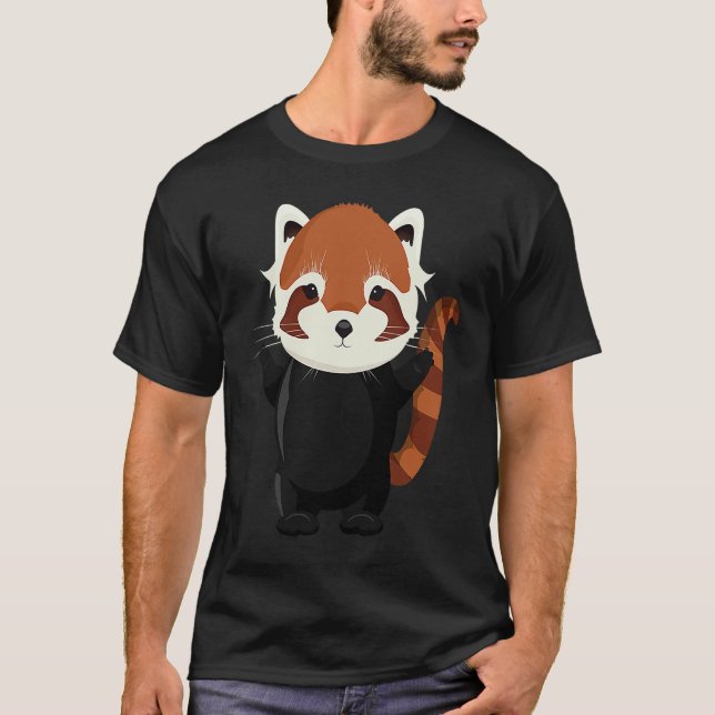 Exotic magical little red panda bear T-Shirt (Vorderseite)