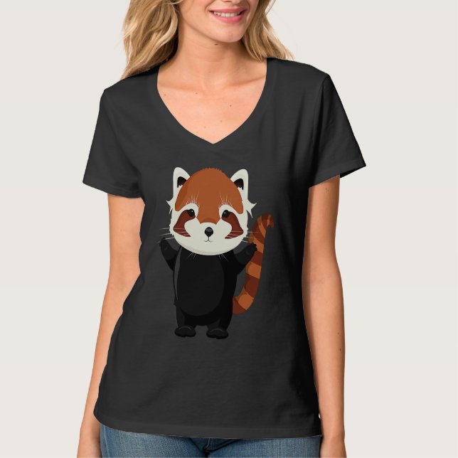 Exotic magical little red panda bear T-Shirt (Vorderseite)