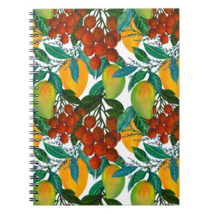 Exotic Mango: Sommer nahtlos Notizblock