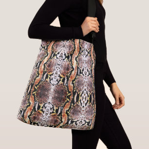 Exotic Natural Acid Wash Boa Constrictor Snakeskin Tragetaschen Mit Langen Trägern