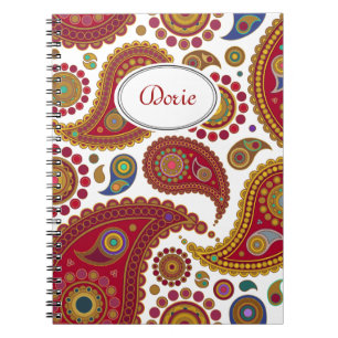 Exotic Paisley Notebook Notizblock