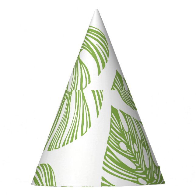 Exotic Palm Blätter Vintag Partyhütchen (Vorderseite)