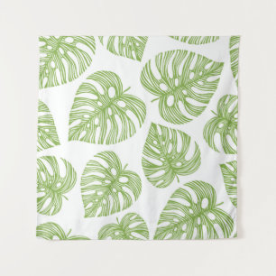 Exotic Palm Blätter Vintag Wandteppich