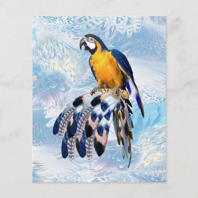 Exotic-Papagei Blautonfedern (Vorderseite)