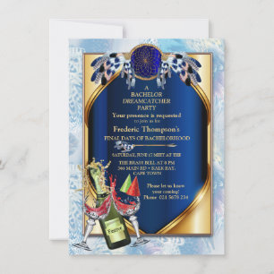 Exotic Parrot Blue Feathers Bachelor Party