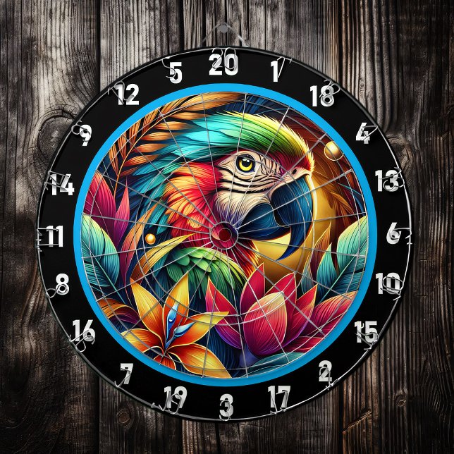 Exotic Parrot Dartboard für dynamische Räume Dartscheibe (Von Creator hochgeladen)