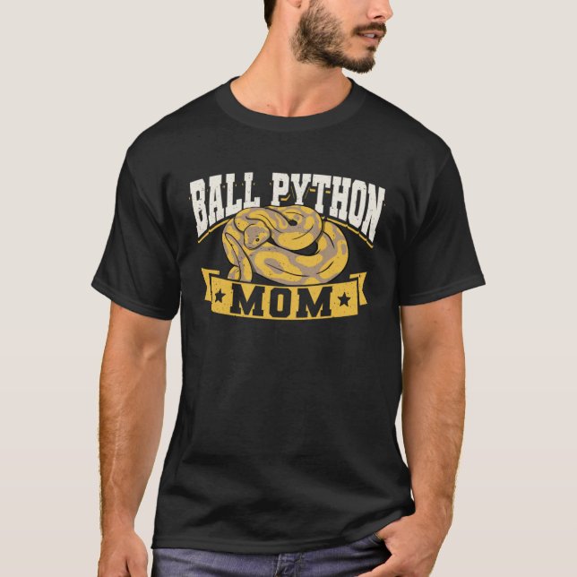 Exotic Pet Snake Reptile Ball Python Mama T-Shirt (Vorderseite)