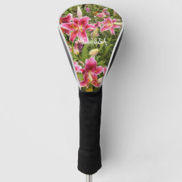 Exotic Pink Tiger Lily Golf Head Cover Golf Headcover