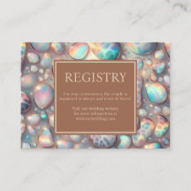 Exotic Posh GIft Registry Details Enclosure Cards
