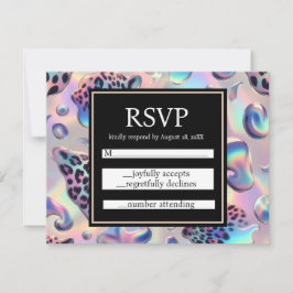 Exotic Posh RSVP Wedding Enclosure Cards Karte