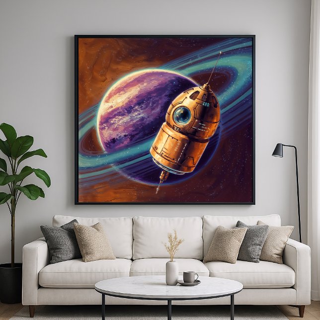 Exotic Probe - Space Tech Illustration Art Style Poster (Von Creator hochgeladen)