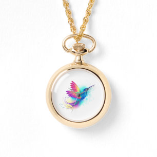 Exotic Rainbow Hummingbird Armbanduhr