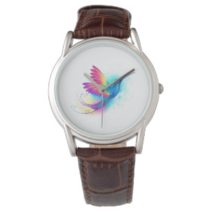 Exotic Rainbow Hummingbird Armbanduhr