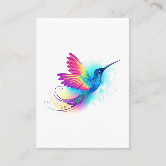 Exotic Rainbow Hummingbird Begleitkarte (Vorderseite)