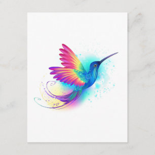 Exotic Rainbow Hummingbird Begleitkarte