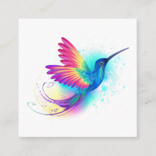 Exotic Rainbow Hummingbird Begleitkarte