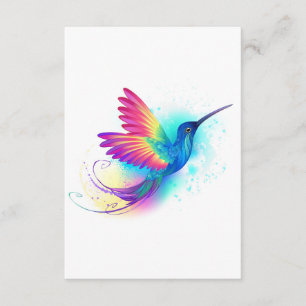 Exotic Rainbow Hummingbird Begleitkarte