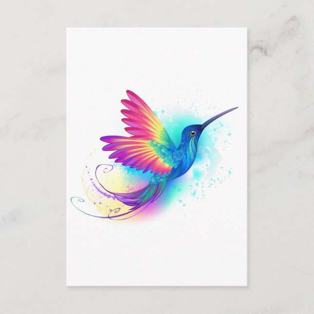 Exotic Rainbow Hummingbird Begleitkarte (Vorderseite)