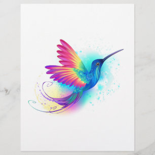 Exotic Rainbow Hummingbird Flyer