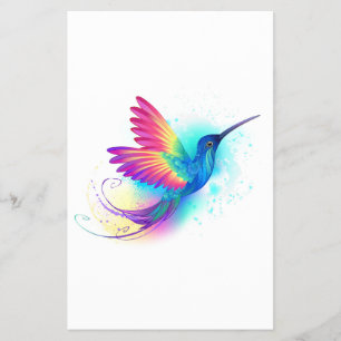 Exotic Rainbow Hummingbird Flyer