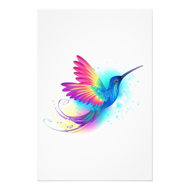Exotic Rainbow Hummingbird Fotodruck (Vorne)