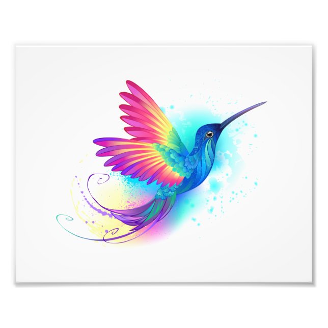 Exotic Rainbow Hummingbird Fotodruck (Vorne)
