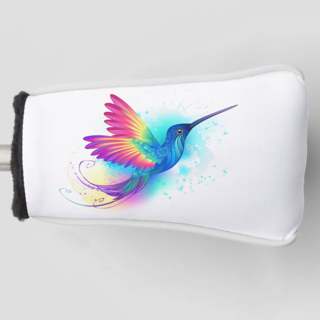Exotic Rainbow Hummingbird Golf Headcover (Vorderseite)