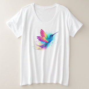 Exotic Rainbow Hummingbird Große Größe T-Shirt