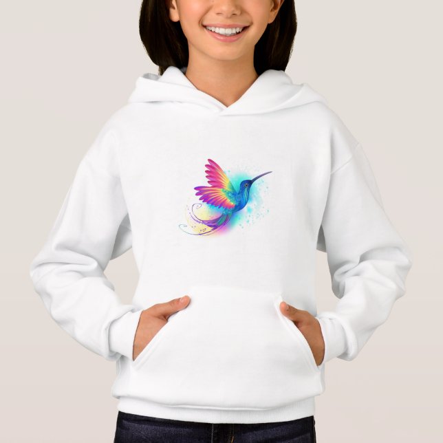Exotic Rainbow Hummingbird Hoodie (Vorderseite)