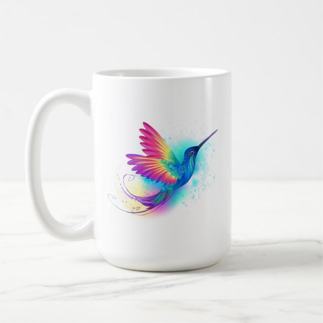 Exotic Rainbow Hummingbird Kaffeetasse (Links)