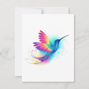 Exotic Rainbow Hummingbird Karte