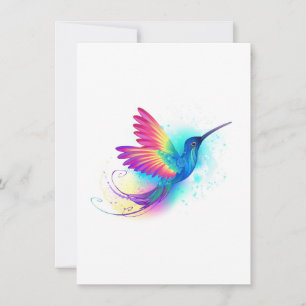 Exotic Rainbow Hummingbird Karte