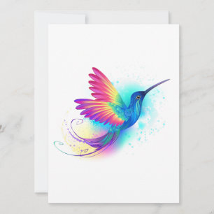 Exotic Rainbow Hummingbird Karte