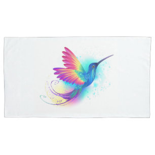 Exotic Rainbow Hummingbird Kissenbezug