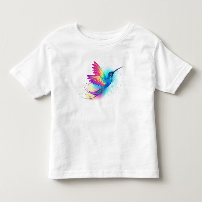 Exotic Rainbow Hummingbird Kleinkind T-shirt (Vorderseite)