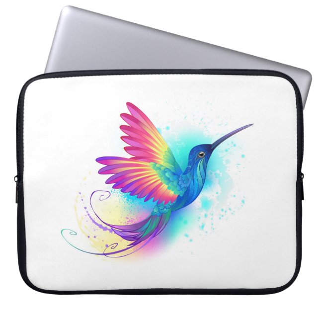 Exotic Rainbow Hummingbird Laptopschutzhülle (Vorderseite)