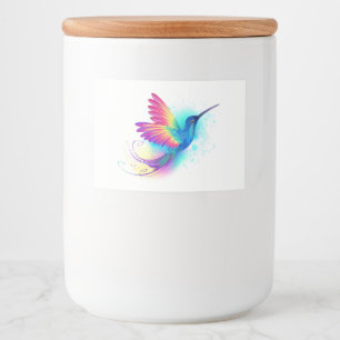 Exotic Rainbow Hummingbird Lebensmitteletikett