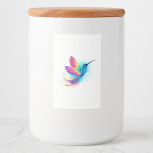 Exotic Rainbow Hummingbird Lebensmitteletikett