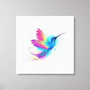 Exotic Rainbow Hummingbird Leinwanddruck