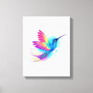 Exotic Rainbow Hummingbird Leinwanddruck