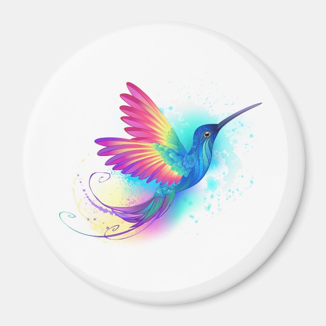 Exotic Rainbow Hummingbird Magnet (Vorne)