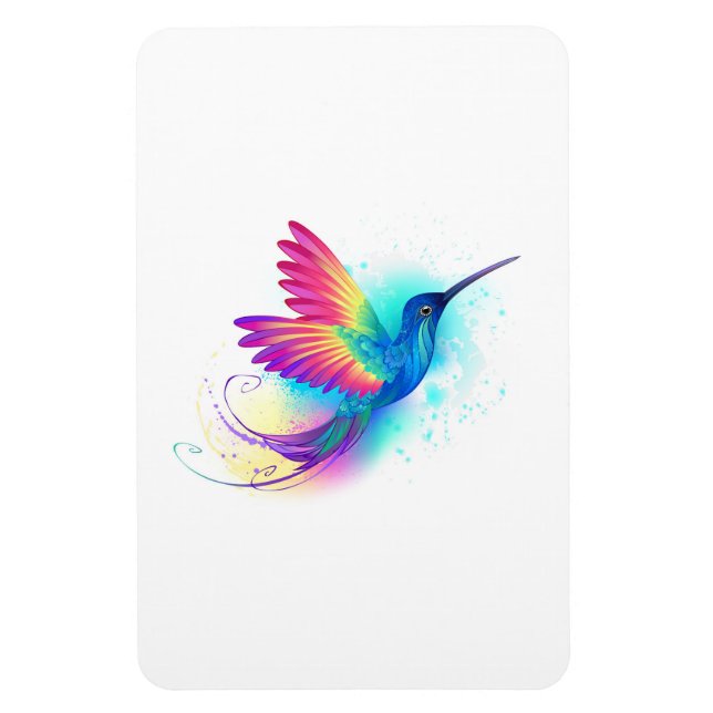 Exotic Rainbow Hummingbird Magnet (Vertikal)