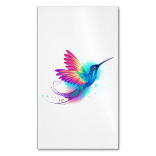 Exotic Rainbow Hummingbird Magnetische Visitenkarte