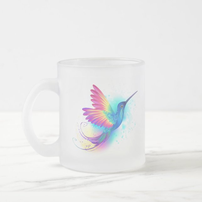 Exotic Rainbow Hummingbird Mattglastasse (Links)