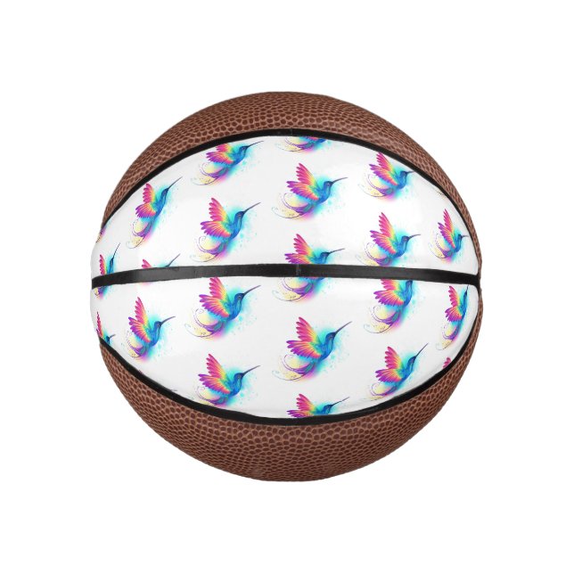Exotic Rainbow Hummingbird Mini Basketball (Vorderseite)