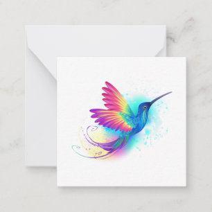 Exotic Rainbow Hummingbird Mitteilungskarte